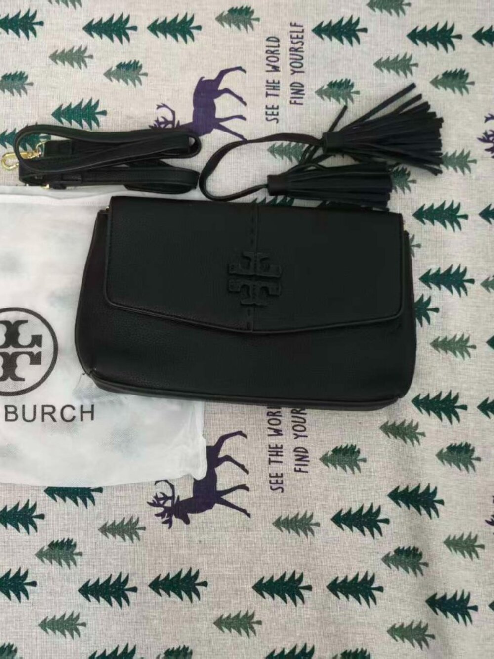 Tory Burch McGraw Crossbody Bag, Black